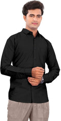 Black Classic Regular fir Shirt